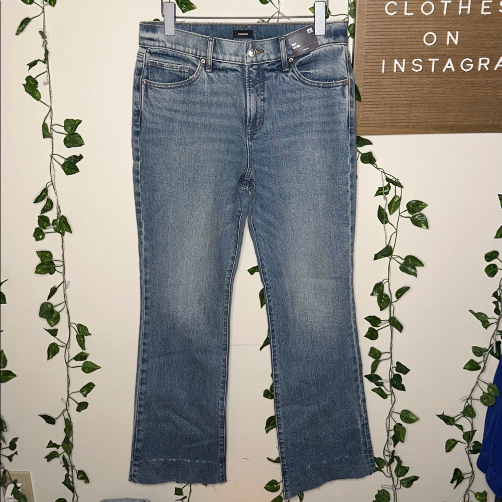 Express Mid Rise Bootcut Stretch Jeans NWT